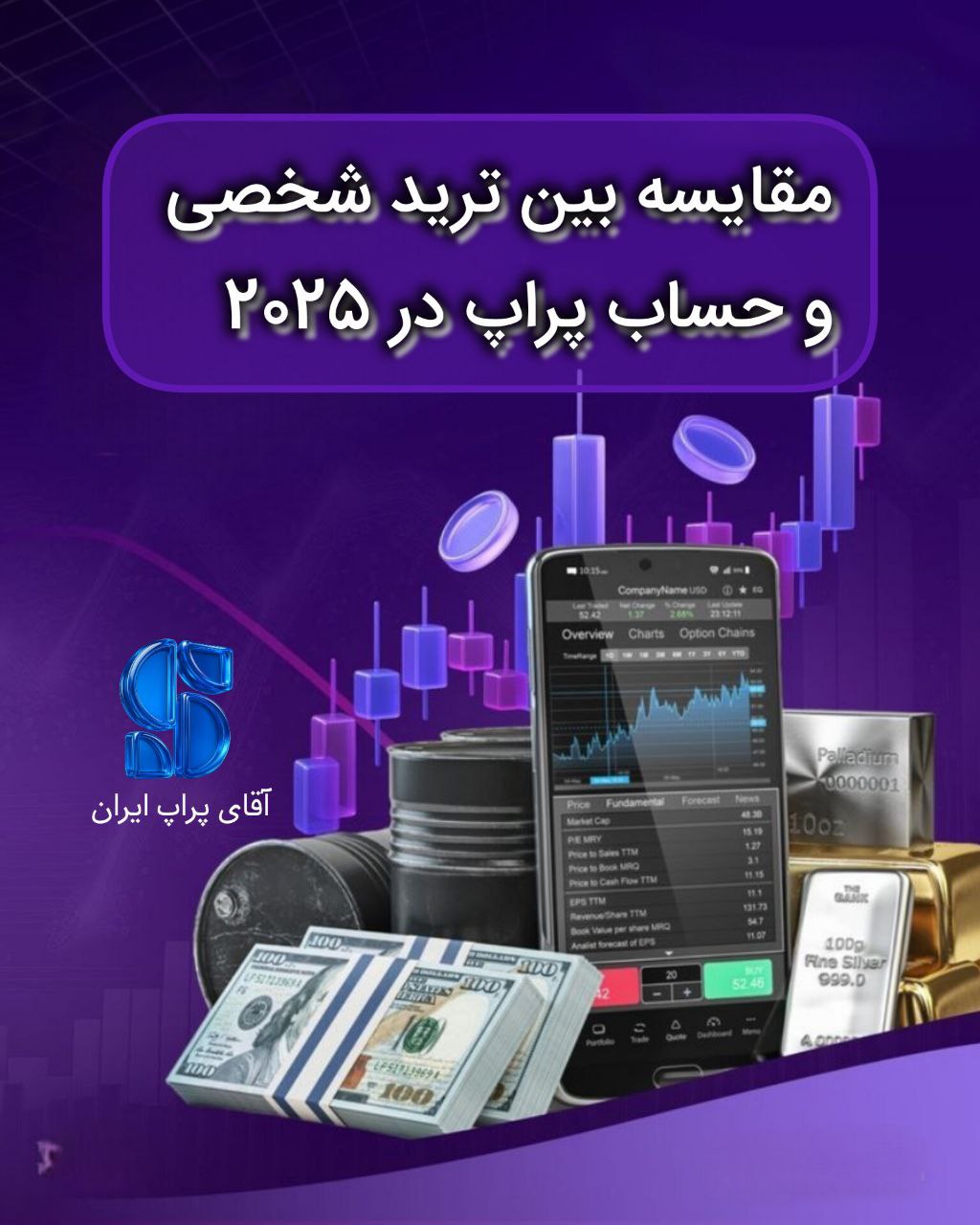 مقایسه بین ترید شخصی و حساب پراپ در سال ۲۰۲۵